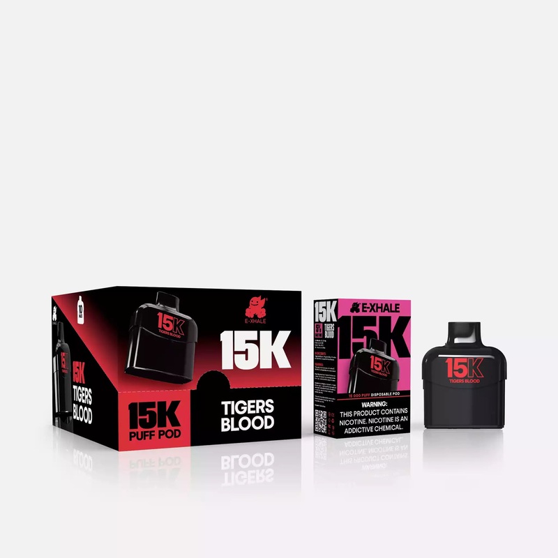 15K Tigers Blood 5%/50mg – Disposable Pod: 10 Pack