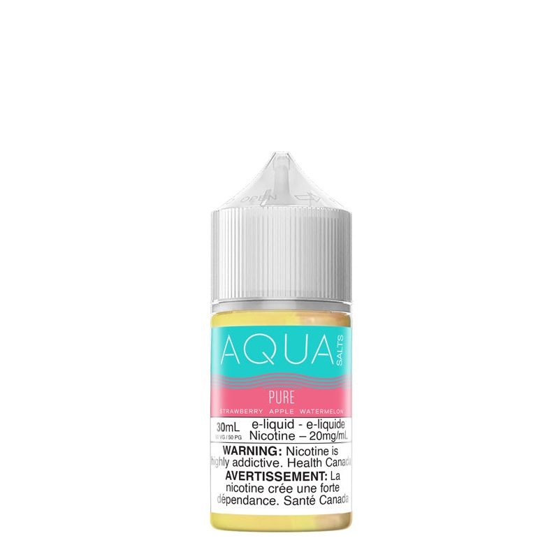 Pure Salts 30ml by Aqua|10mg Federal Stamp|20mg Federal Stamp|10mg Ontario|20mg Ontario|20mg Alberta|20mg Manitoba|10mg Alberta|10mg Manitoba