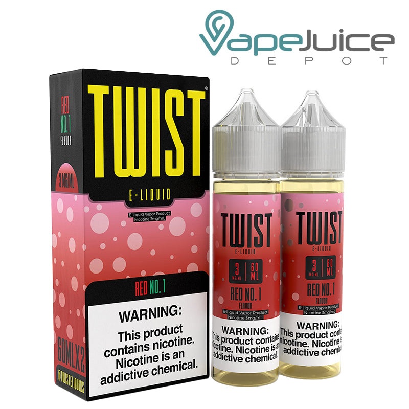 Red No 1 Twist E-Liquid 120ml|2x60ml|0mg|3mg|6mg