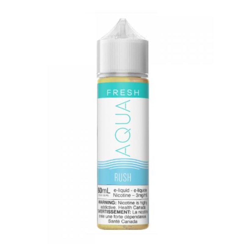 Rush 60ml by Aqua|0mg Federal Stamp|3mg Federal Stamp|6mg Federal Stamp|3mg Ontario|6mg Ontario|6mg Alberta|3mg Alberta|6mg Manitoba|3mg Manitoba