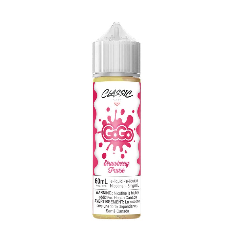 Strawberry 60ml by Gogo Juice|0mg Federal Stamp|3mg Federal Stamp|6mg Federal Stamp|12mg Federal Stamp|0mg Ontario|3mg Ontario|6mg Ontario|12mg Ontario|12mg Alberta|6mg Alberta|3mg Alberta|0mg Alberta|12mg Manitoba|6mg Manitoba|3mg Manitoba|0mg Manitoba