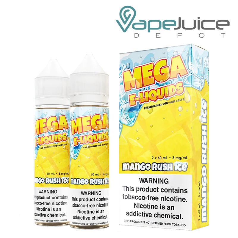 Mango Rush Ice MEGA e-Liquids|2x60ml|0mg|3mg|6mg