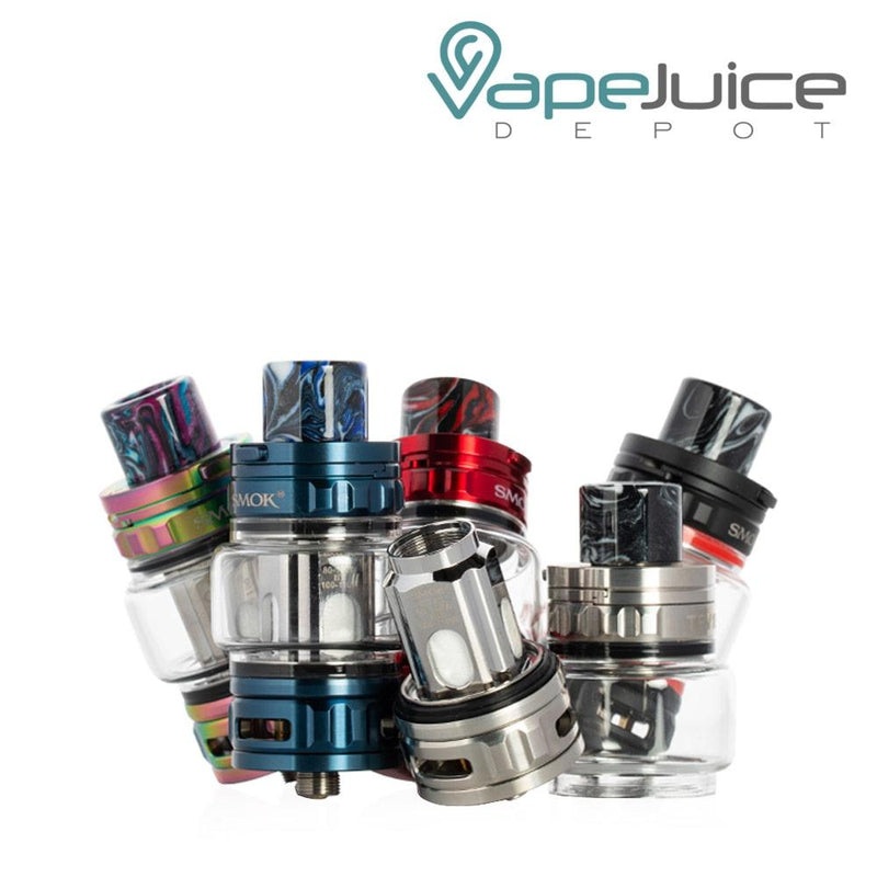 SMOK TFV18 Sub-Ohm Tank|Gold|Stainless Steel|7 Color|Red|Blue|Platting Matte Black