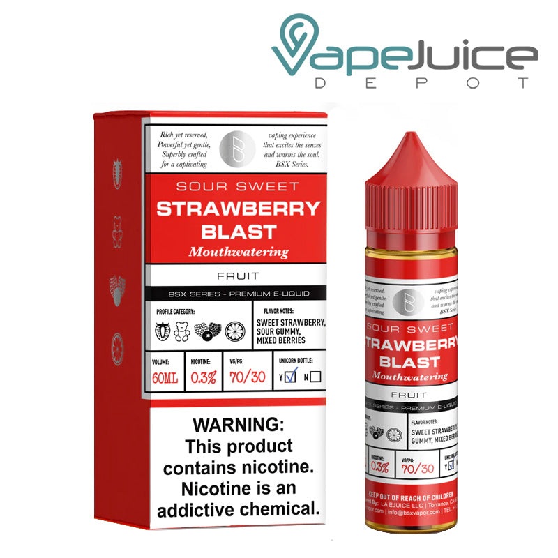 Strawberry Blast Glas Basix Series 60ml