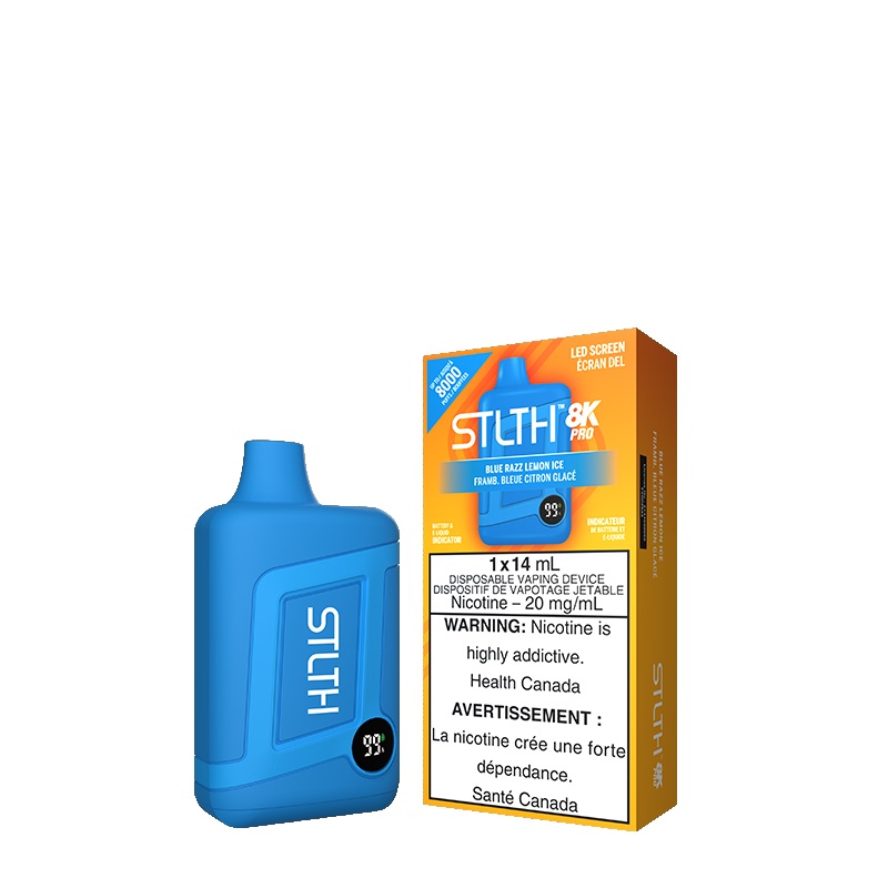 Blue Razz Lemon Ice STLTH 8K PRO Disposable (Carton of 5 Units)