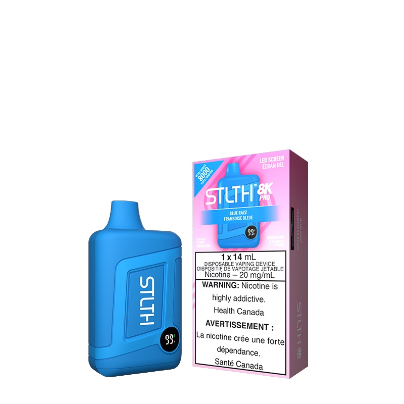 Blue Razz (NO ICE) STLTH 8K PRO Disposable (Carton of 5 Units)