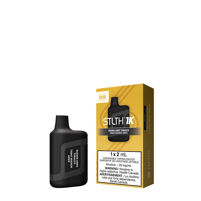Buenos Aires Tobacco STLTH 1K Disposable (Carton of 6 Units)