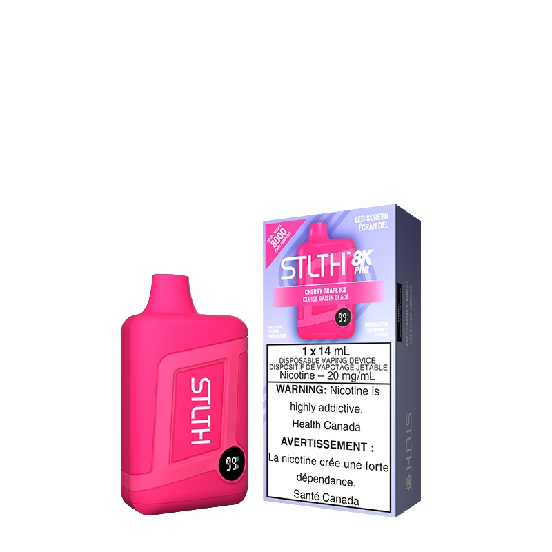 Cherry Grape Ice STLTH 8K PRO Disposable (Carton of 5 Units)