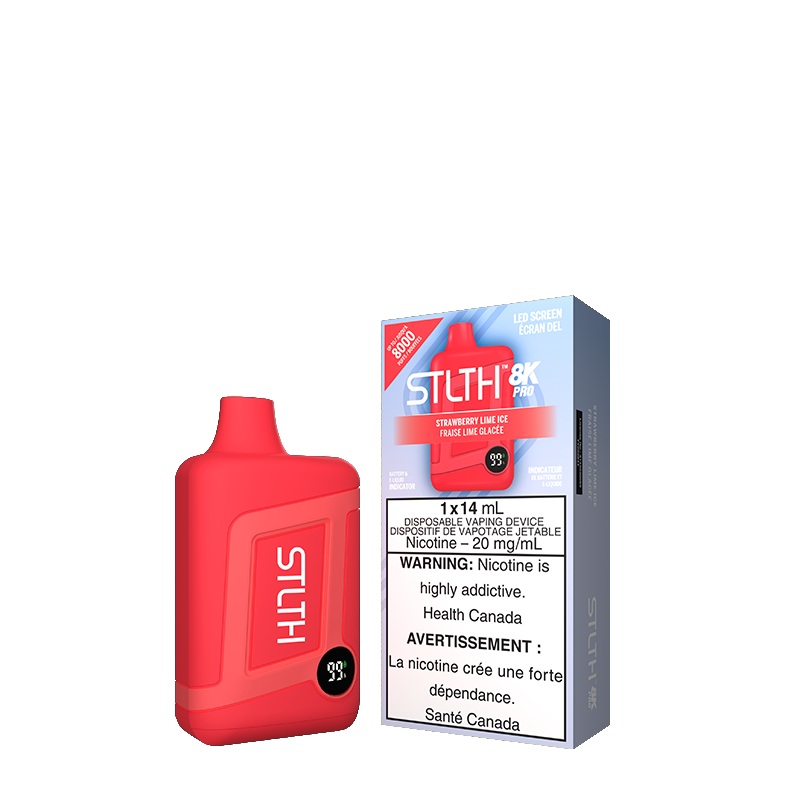 Strawberry Lime Ice STLTH 8K PRO Disposable (Carton of 5 Units)