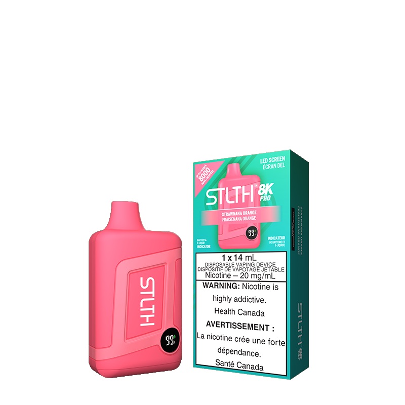 Strawnana Orange STLTH 8K PRO Disposable (Carton of 5 Units)