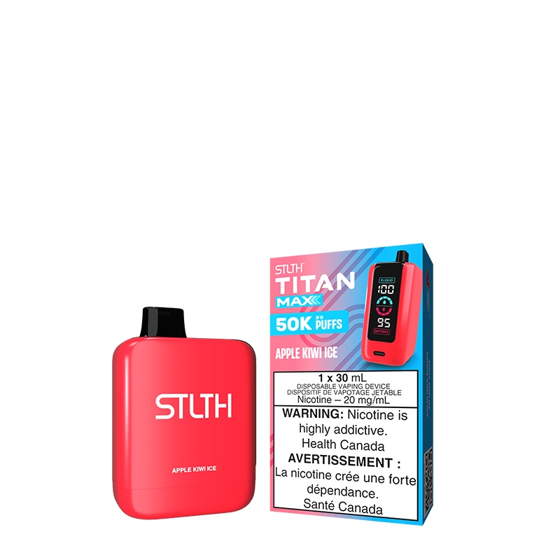 Apple Kiwi Ice STLTH TITAN MAX Disposable (Carton of 4 Units)