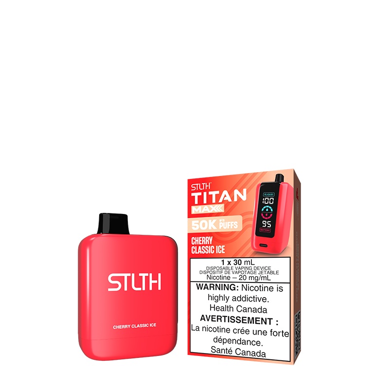 Cherry Classic Ice STLTH TITAN MAX Disposable (Carton of 4 Units)