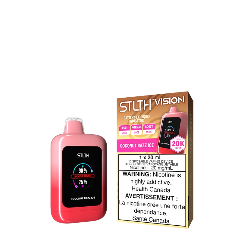 Coconut Razz Ice STLTH Vision Disposable (Carton of 4 Units)