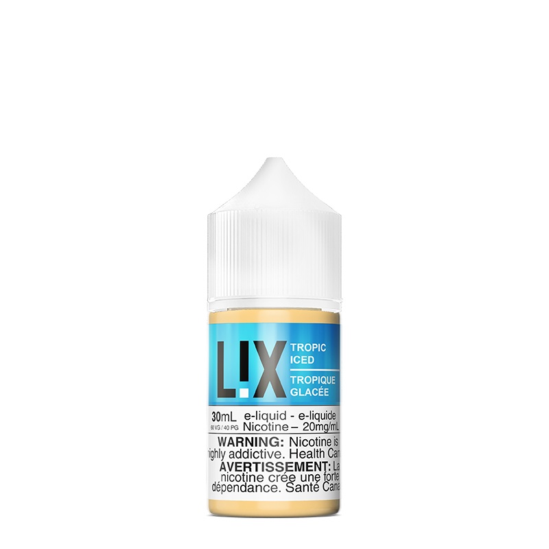 Tropic Iced Salts 30ml by L!X|10mg Federal Stamp|20mg Federal Stamp|10mg Ontario|20mg Ontario|20mg Alberta|20mg Manitoba|10mg Alberta|10mg Manitoba