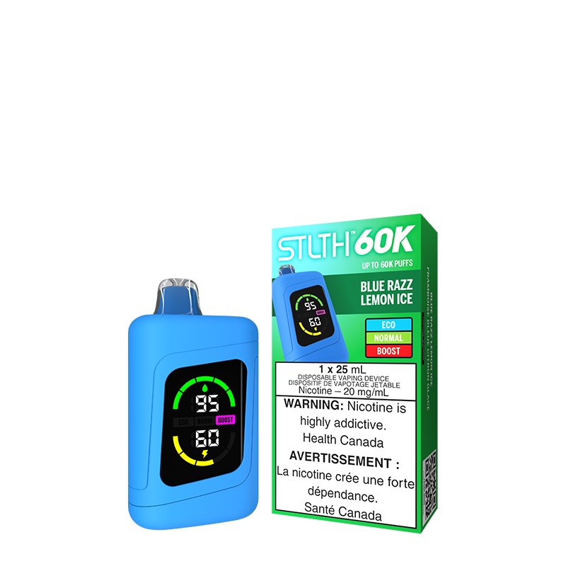 Blue Razz Lemon Ice STLTH 60K Disposable (Carton of 4 Units)
