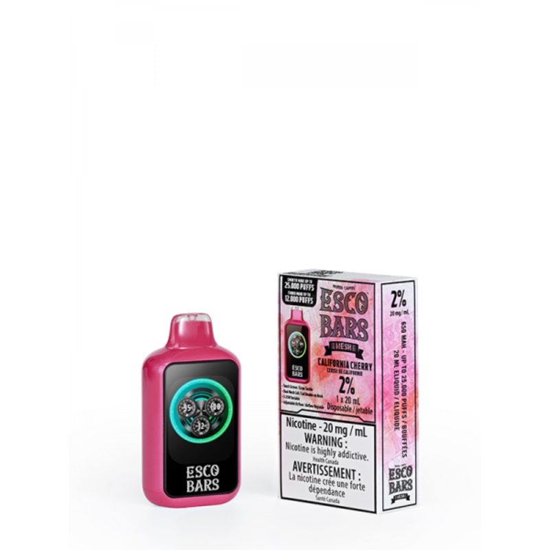 California Cherry ESCO BARS Disposable (Carton of 5 Units)