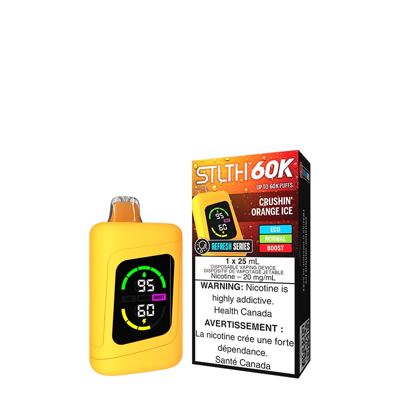 Crushin’ Orange Ice STLTH 60K Disposable (Carton of 4 Units)