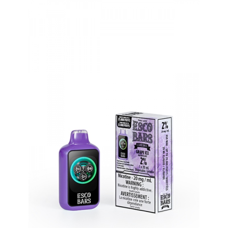 Grape Ice ESCO BARS Disposable (Carton of 5 Units)