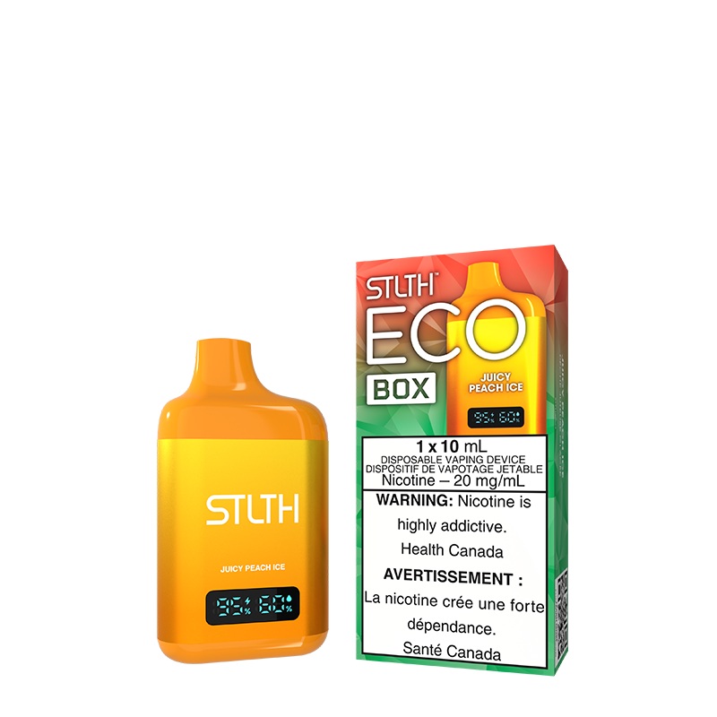 Juicy Peach Ice STLTH Eco Box Disposable (Carton of 5 Units)