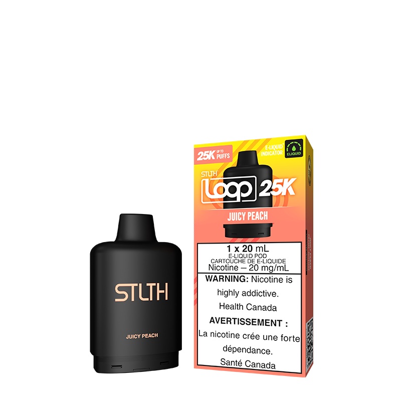 Juicy Peach STLTH Loop 25K Pod (Carton of 5 Units)