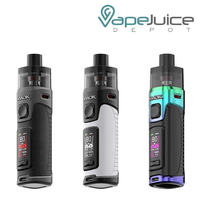 SMOK RPM 5 Pod Kit|Brown Leather|Grey Leather|Black Leather|Matte Gun Metal|White|Black|Beige White Leather|Prism Rainbow