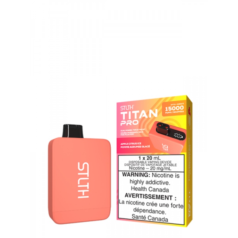 Apple Citrus Ice STLTH TITAN PRO Disposable (Carton of 5 Units)