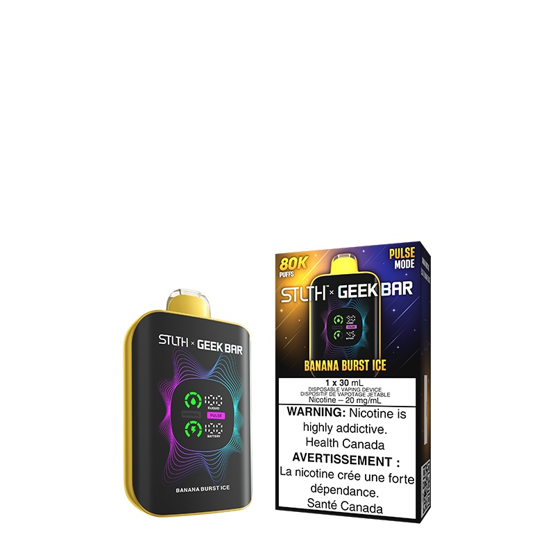 Banana Burst Ice STLTH x GEEKBAR Disposable (Carton of 4 Units)