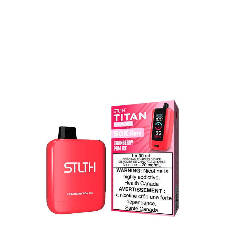 Cranberry Pom Ice STLTH TITAN MAX Disposable (Carton of 4 Units)