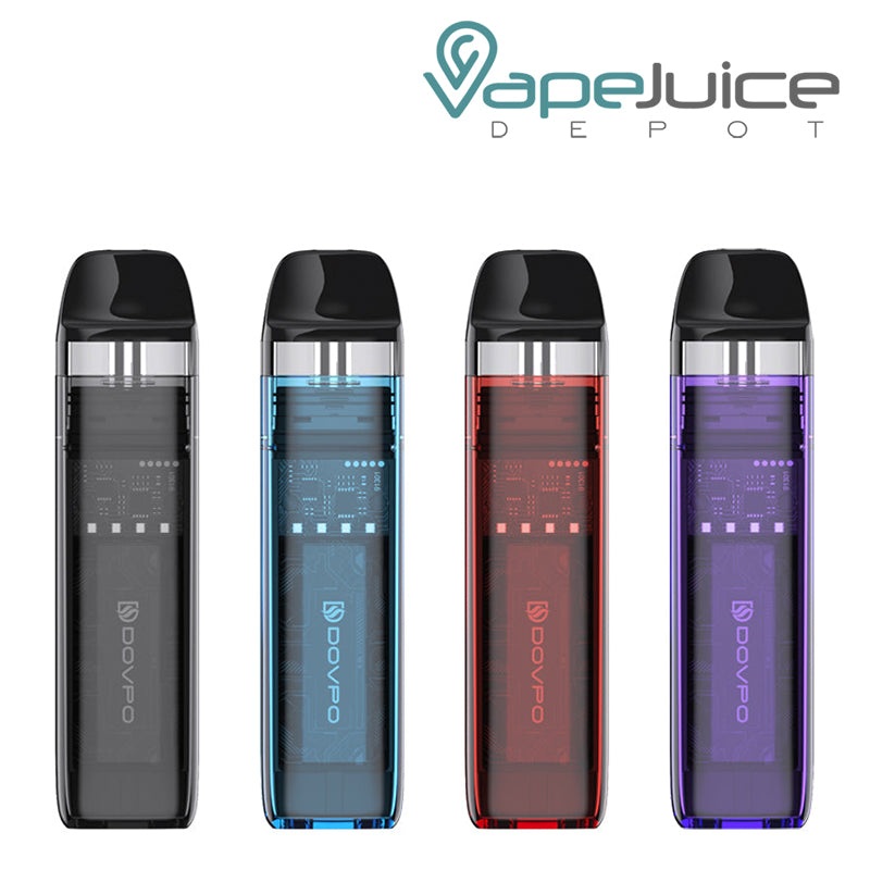 Dovpo Limpid Pod Kit|Red Trasnparent|Black Transparent|Blue Trasnparent|Purple Trasnparent
