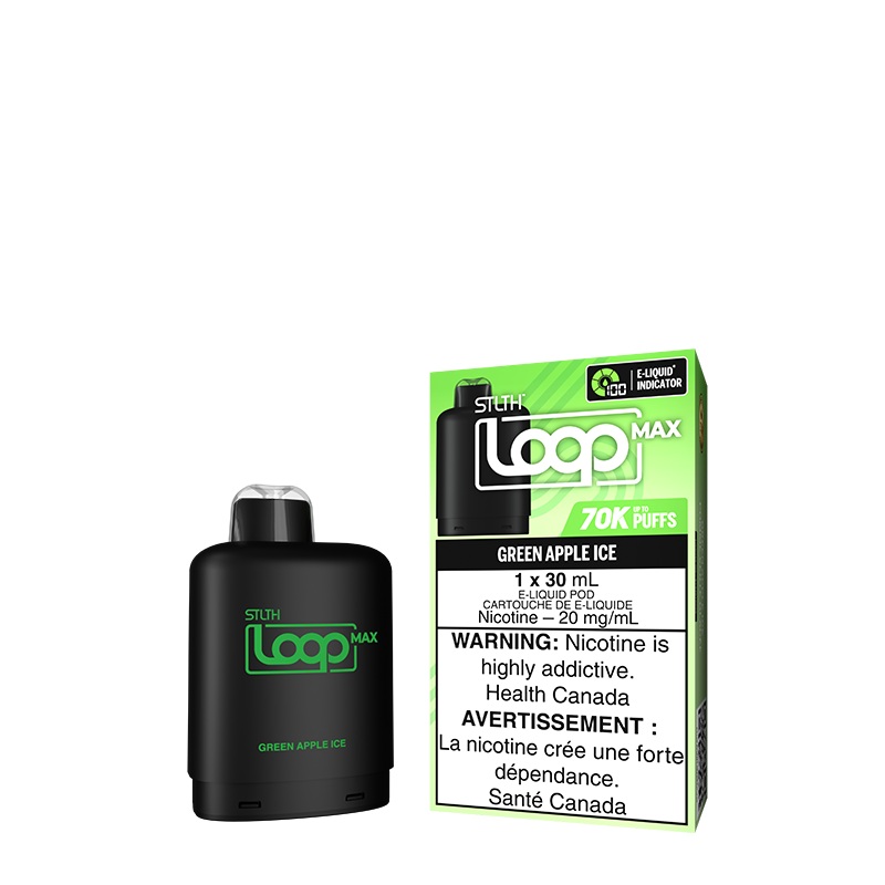 Green Apple Ice STLTH Loop MAX Pod (Carton of 4 Units)