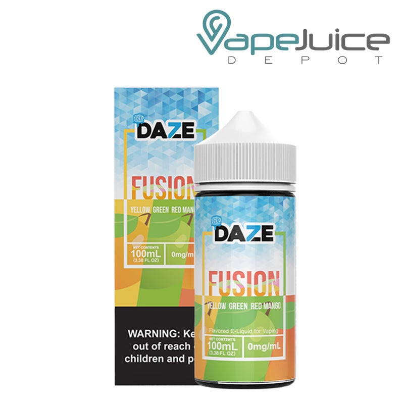 ICED Yellow Green Red Mango 7 Daze Fusion 100ml