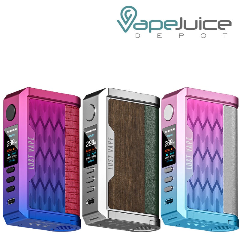 Lost Vape CENTAURUS Q200 Mod|Matte Red Carbon Fiber|Sierra Blue Carbon Fiber|Black Carbon Fiber|Gold Teak Wood|SS Teak Wood|Gunmetal Walnut Wood|Sakura Pink Wave Pastel|Royal Blue Wave Coral