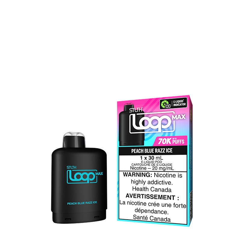 Peach Blue Razz Ice STLTH Loop MAX Pod (Carton of 4 Units)