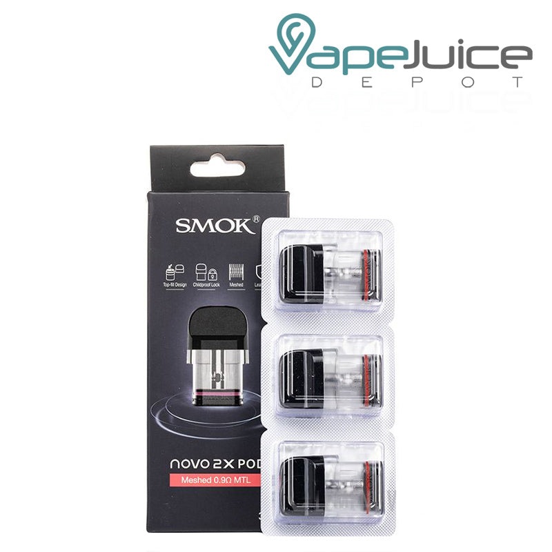 SMOK Novo 2X Replacement Pods|0.9ohm Mesh MTL Pod | 3-Pack|0.8ohm Mesh MTL Pod | 3-Pack|0.6ohm Mesh MTL Pod | 3-Pack