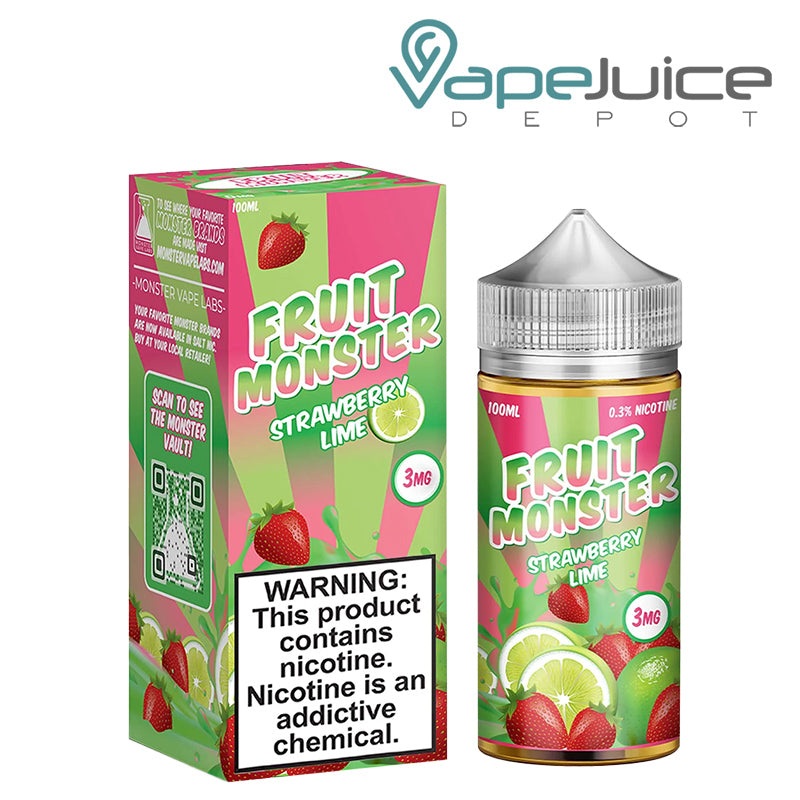Strawberry Lime Fruit Monster 100ml