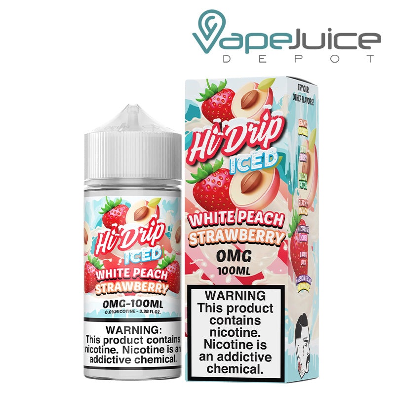 White Peach Strawberry Iced Hi-Drip eLiquid 100ml