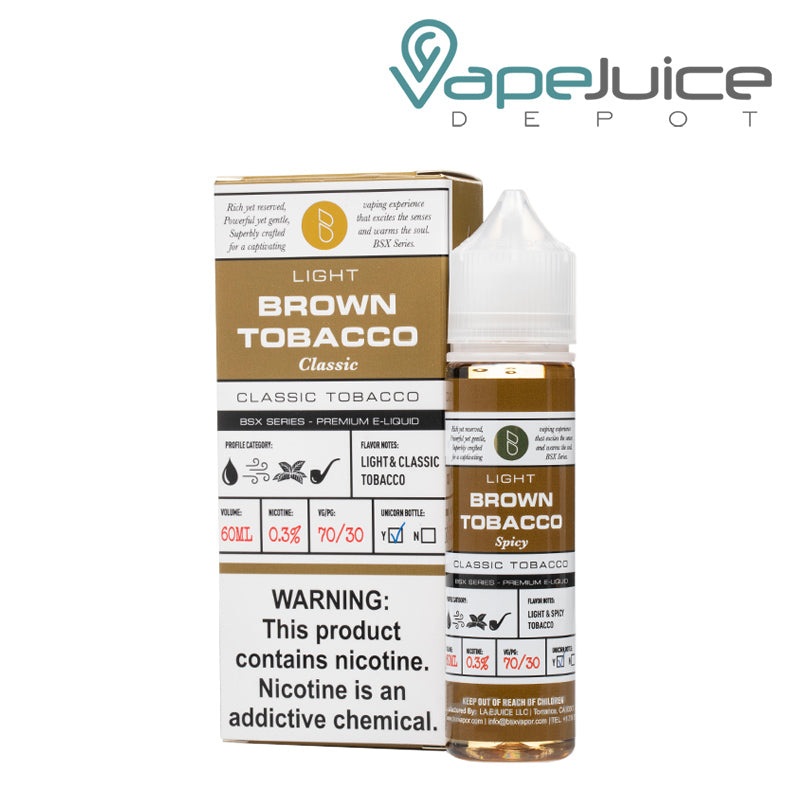 Brown Tobacco Glas Basix Series 60ml