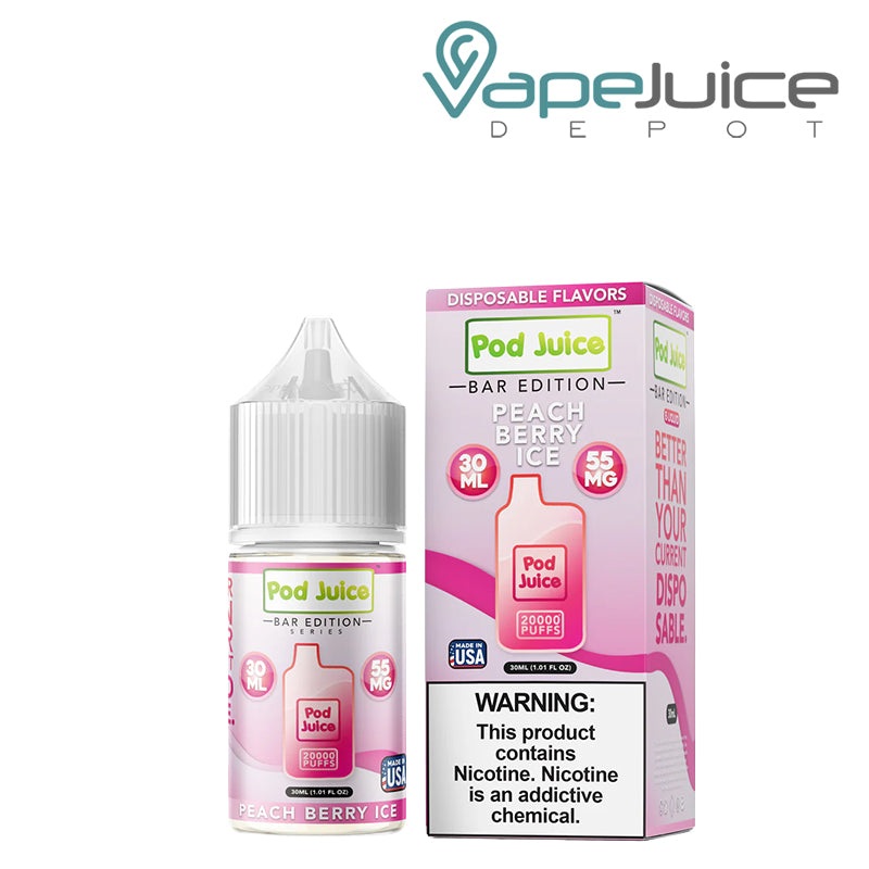 Peach Berry Ice Pod Juice Bar Edition Salt 30ml