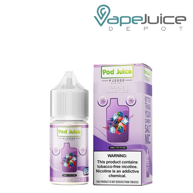 Triple Berry Ice Pod Juice PJ5000 TFN Salt 30ml