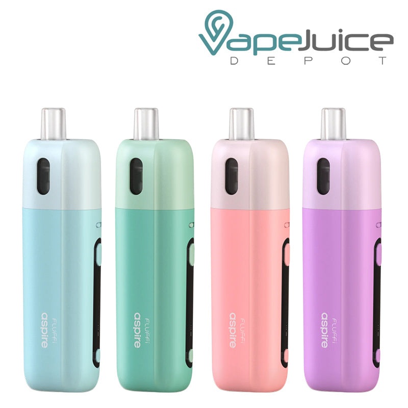 Aspire Fluffi Pod Kit|White|Black|Yellow|Cyan|Purple|Pink|Blue