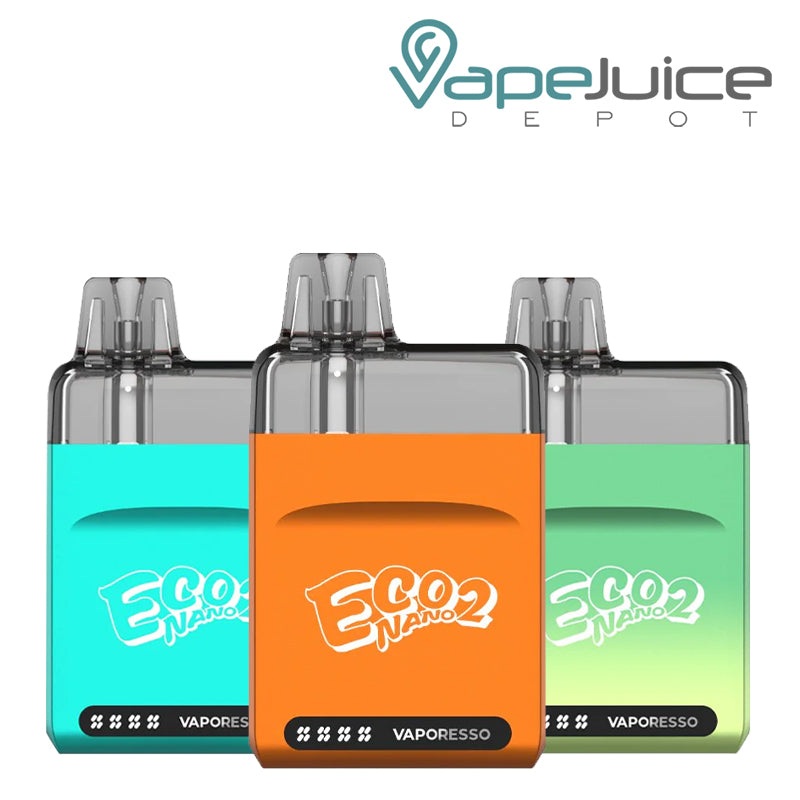 Vaporesso ECO Nano 2 Pod Kit|Blossom Pink|Cali Blue|Mistic Purple|Misty Green|Night Dark|Pristine White|Sky Blue|Sunkissed Amber|Urban Grey