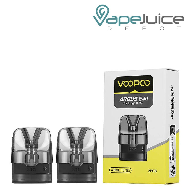 VooPoo ARGUS E40 Cartridge|0.3ohm Pod | 2-Pack|0.45ohm Pod | 2-Pack|0.6ohm Pod | 2-Pack