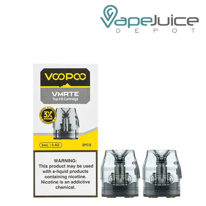 VooPoo VMate Replacement Pods|0.4ohm|0.7ohm|2-Pack