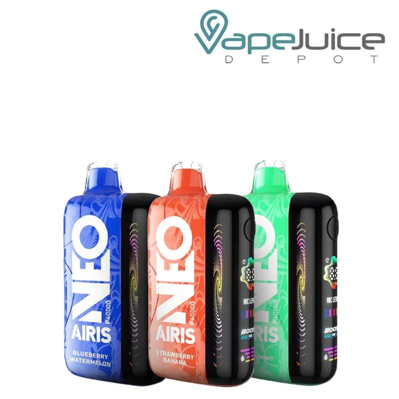 Airis Neo P40000 Disposable|Blue Razz Ice|Strawberry Sour Candy|Black Cherry|Watermelon Ice|Super Mint|Blueberry Watermelon|Sour Apple|Strawberry Banana|Banana Coconut|Kiwi Dragon Berry|Juicy Peach Ice|Strawberry Watermelon|Orange Creamsicle|Miami Mint|Gr