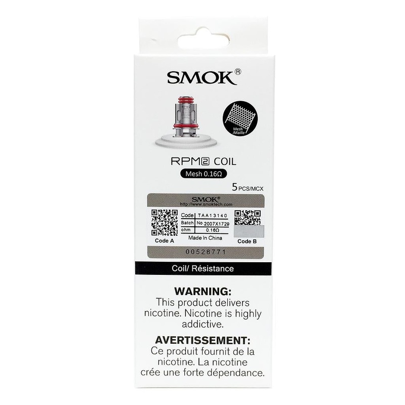 SMOK RPM 2 Replacement Coils|0.16ohm Mesh|DC 0.6ohm