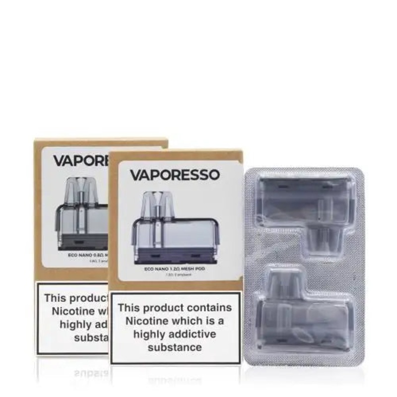 VAPORESSO ECO NANO MESH PODS|0.8 ohm|1.2 ohm|0.6 ohm