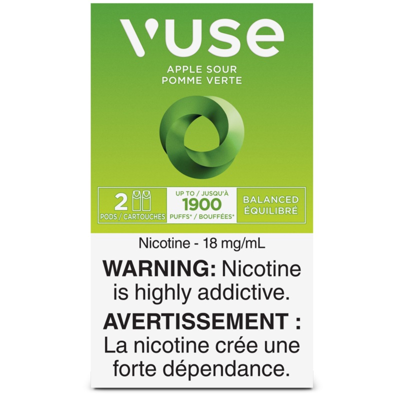 Vuse ePod Apple Sour (AB)|Nicotine Free|12mg|18mg
