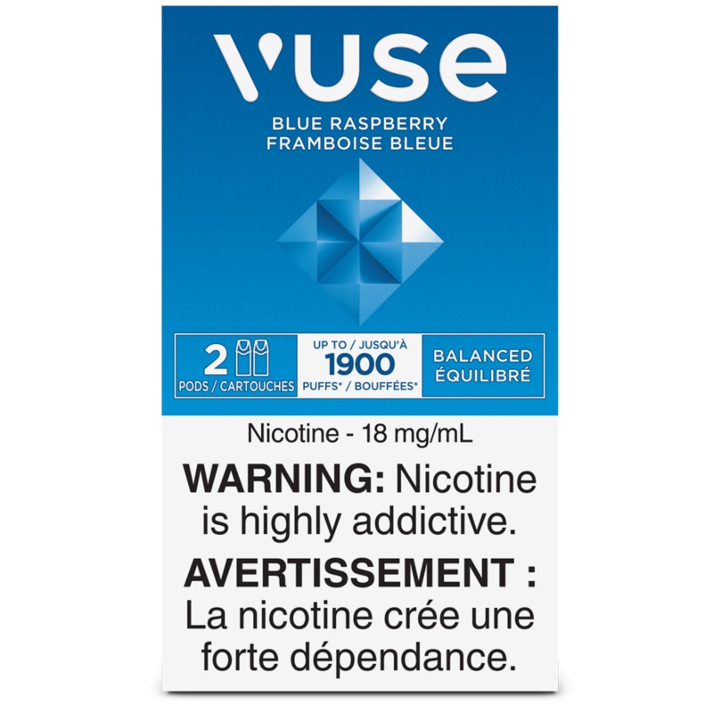 Vuse ePod Blue Raspberry (AB)|Nicotine Free|12mg|18mg
