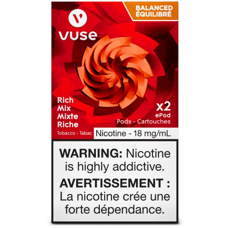 Vuse ePod Rich Mix Pods (AB)|0mg|12mg|18mg|2 Pods|4 Pods