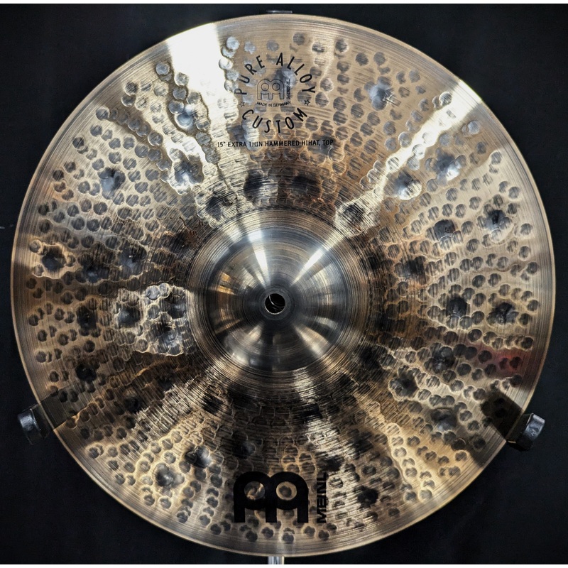 15 Inch Pure Alloy Custom Extra Thin Hammered Hi-Hat Pair